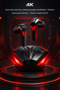 Dragon Red Flame Bluetooth Earbuds