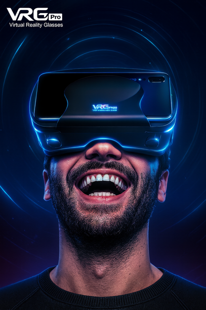 Large Screen Virtual Reality Headset Smart 3D VR Glasses