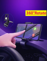Car Phone Holder Stand Universal Dashboard Car Clip Mount GPS Bracket Car Mobile Phone Support in Car For iPhone Xiaomi Samsung