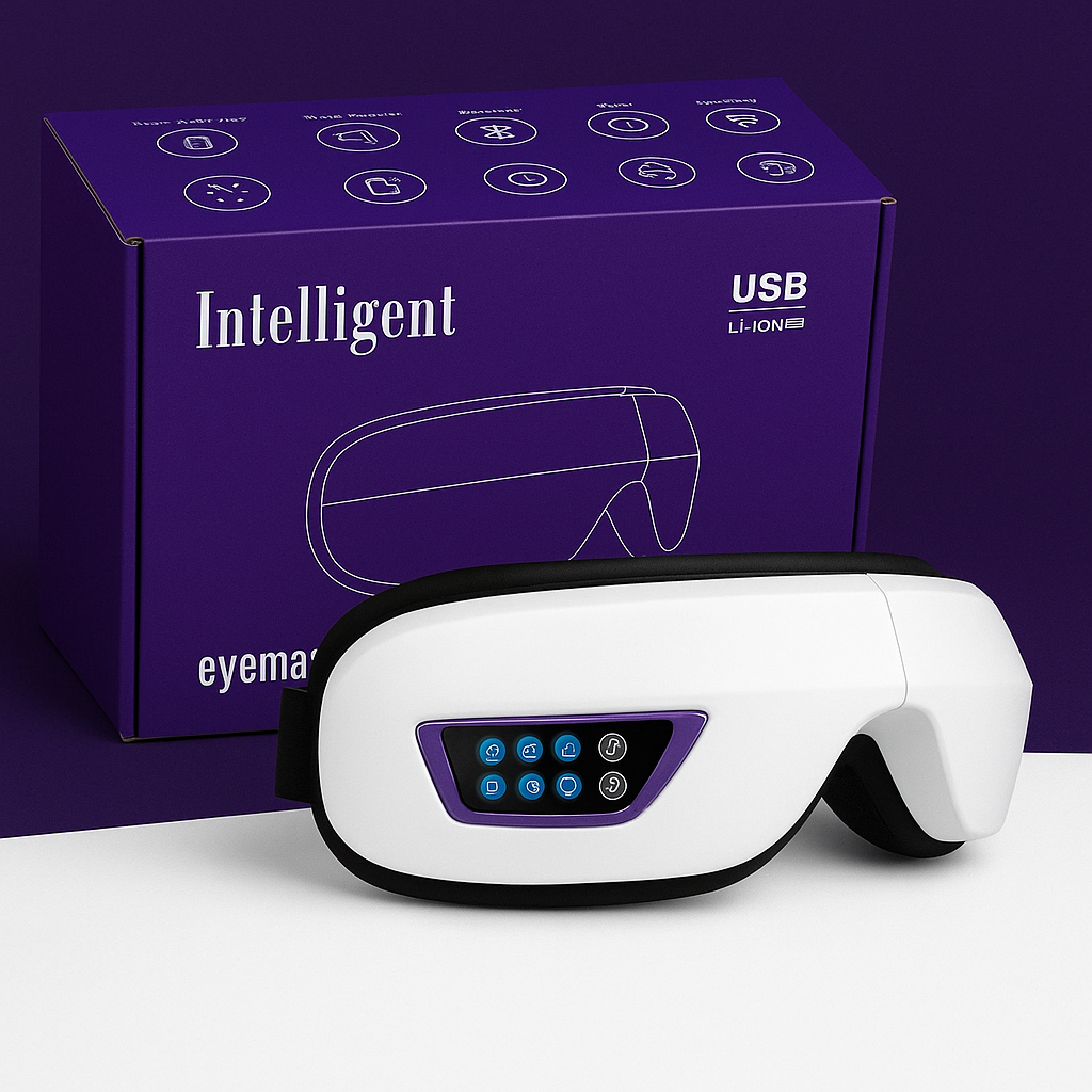 6D Smart Eye Massager Vibration Airbag Compress Eye Care Instrument