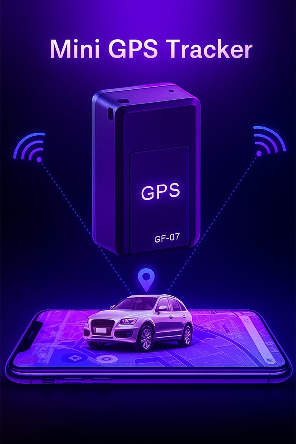 GPS locator GF-07 precise and convenient compact locator for car vehicles, easy to install, remote precise positioning, mobile p