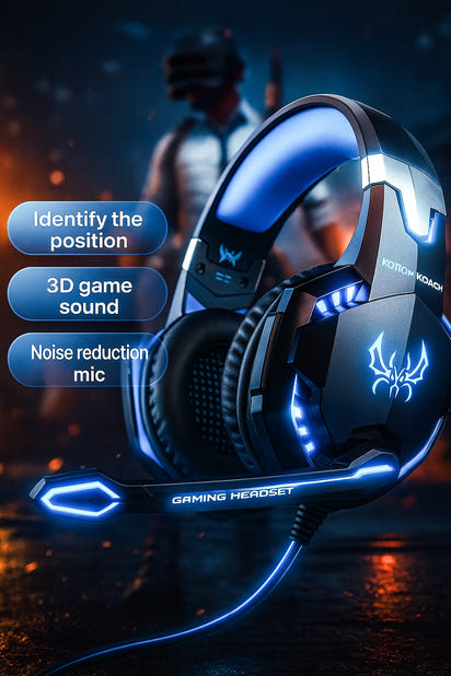 Ninja Dragon G9300 LED Gaming Headset with Microphone
