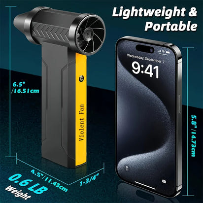 Turbo Breeze™ High-Speed Rechargeable Fan