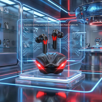 Dragon Red Flame Bluetooth Earbuds